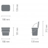 Кош за разделно събиране на боклук Brabantia Sort&Go 1005520, 3 л, Дръжка, Възможност за стенен монтаж, Светлозелен