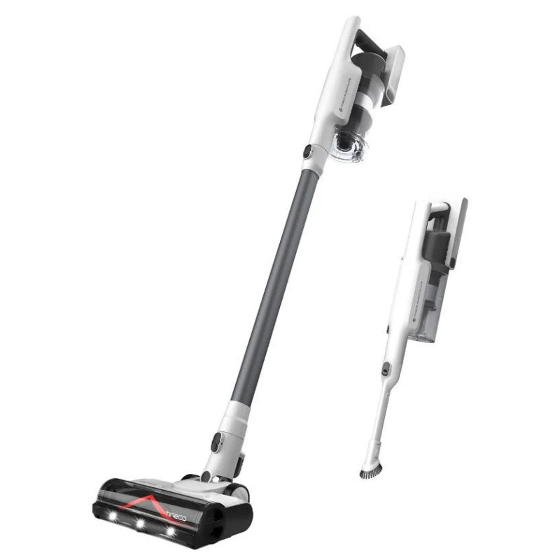 Вертикална прахосмукачка Tineco A30S Plus, 160W, 20000 Pa, 140 м2, 60 мин, 1000 мл, iLoop сензор, PureCyclone технология, LED, Бял/сив