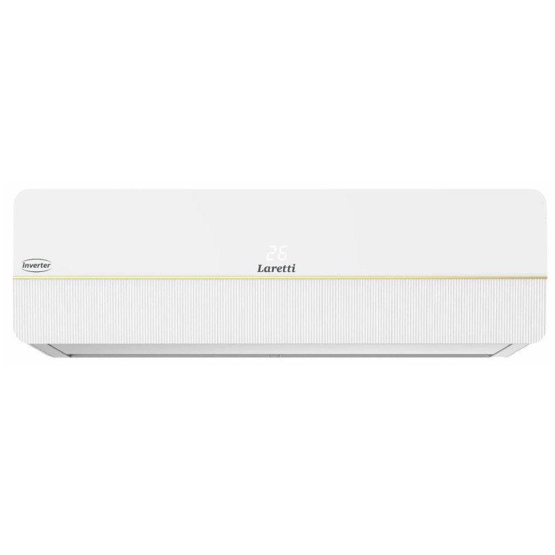Инверторен климатик Laretti LR-09WF Gold Line, 9000 BTU, 25 м2, Обезвлажняване, Wi-Fi, R-32, Бял