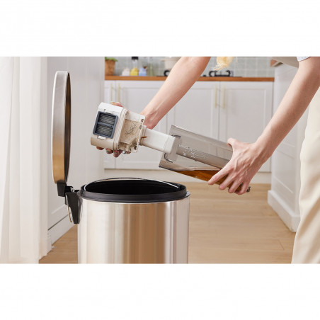 Вертикална прахосмукачка Tineco iFloor Y2 Plus, 6500 Pa, Wi-Fi, 0.8 л мръсна/1 л чиста, LED, Самопочистване, 70м2, Индикатори, Бял/оранжев