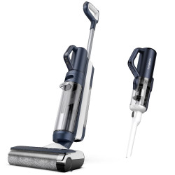 Вертикална прахосмукачка Tineco Floor One S5 Combo Plus, 22W, 0.45 л мръсна/0.5 л чиста/0.16 л прах, Wi-Fi, iLoop Smart Sensor, Самопочистване, Автономия 22 мин, До 90м2, Черен