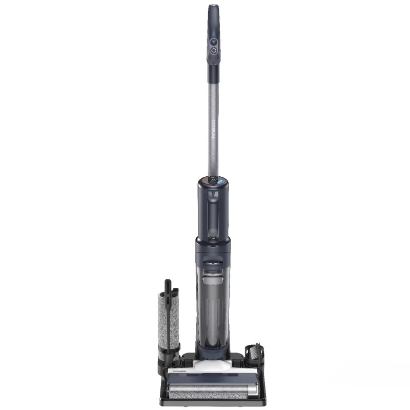 Вертикална прахосмукачка Tineco Floor One S5 Combo Plus, 22W, 0.45 л мръсна/0.5 л чиста/0.16 л прах, Wi-Fi, iLoop Smart Sensor, Самопочистване, Автономия 22 мин, До 90м2, Черен