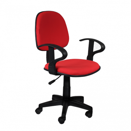 Детски стол Carmen 6012, До 70 кг, Регулиране на люлеенето, Полипропиленови колелца, Червен