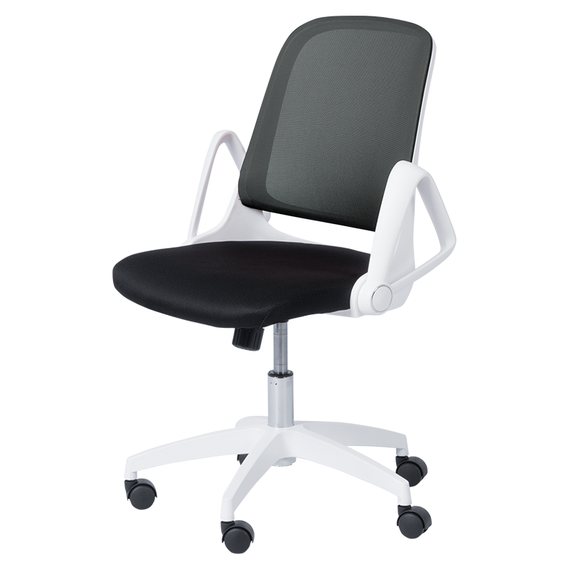 Работен стол Carmen 7033, До 100 кг, Регулиране на люлеенето, Фиксиране, Полипропиленови колелца, Черен/сив