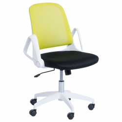 Работен стол Carmen 7033, До 100 кг, Регулиране на люлеенето, Фиксиране, Полипропиленови колелца, Черен/резеда