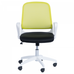 Работен стол Carmen 7033, До 100 кг, Регулиране на люлеенето, Фиксиране, Полипропиленови колелца, Черен/резеда