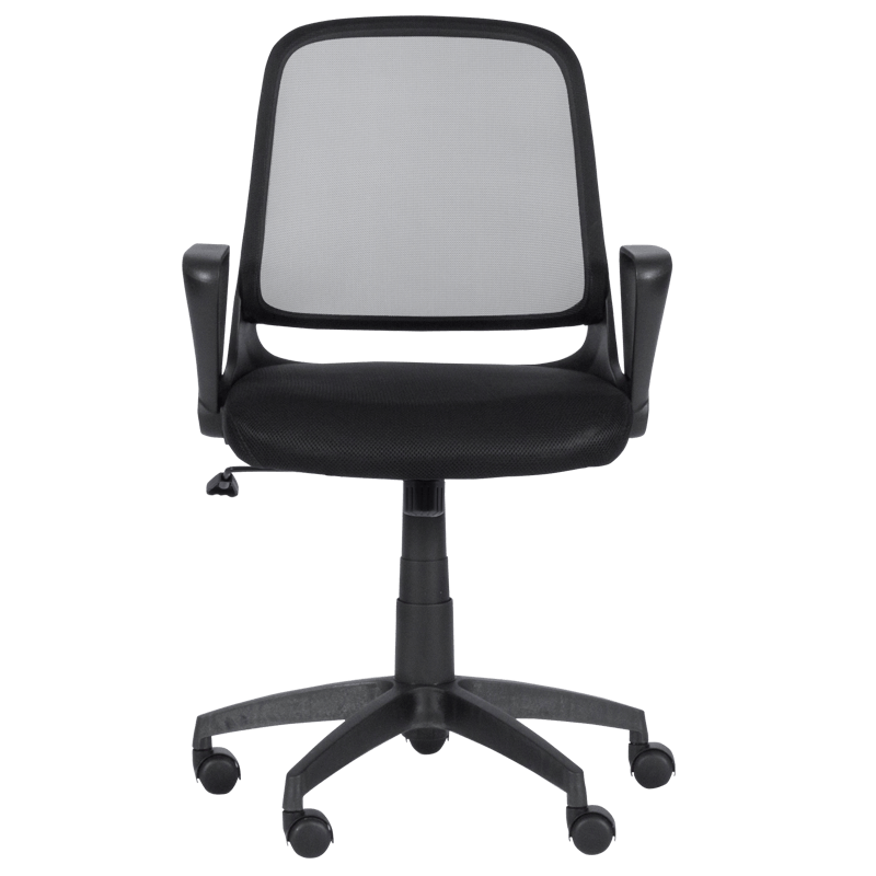 Работен стол Carmen 7033, До 100 кг, Регулиране на люлеенето, Фиксиране, Полипропиленови колелца, Черен