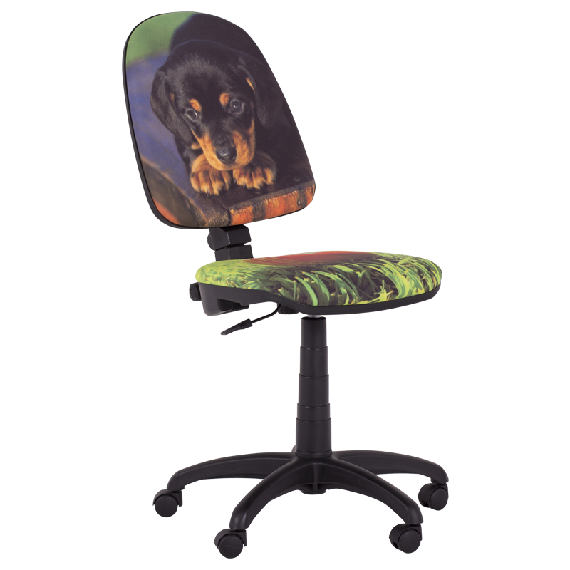 Детски стол Carmen Prestige куче, До 120 кг, Заключване на облегалката във всяка позиция, Коригиране на дълбочина на седалката, Многоцветен