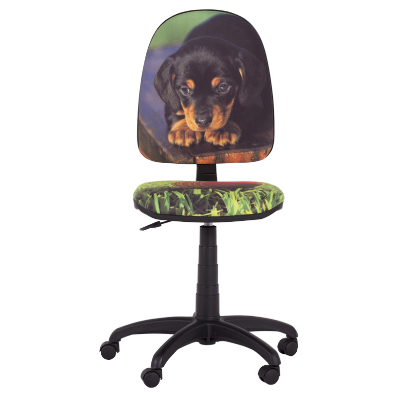 Детски стол Carmen Prestige куче, До 120 кг, Заключване на облегалката във всяка позиция, Коригиране на дълбочина на седалката, Многоцветен