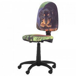 Детски стол Carmen Prestige куче, До 120 кг, Заключване на облегалката във всяка позиция, Коригиране на дълбочина на седалката, Многоцветен