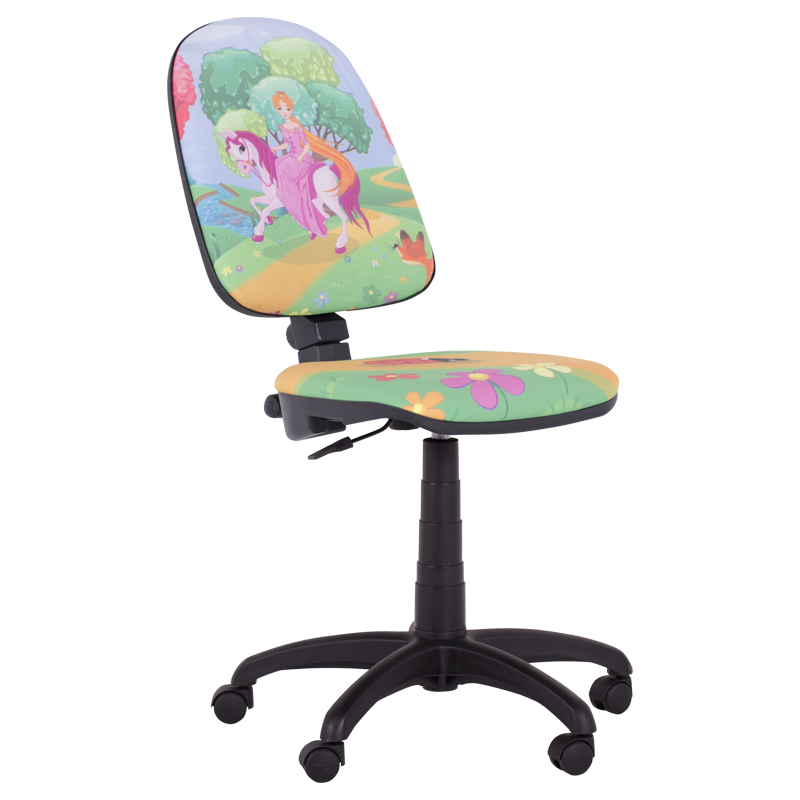 Детски стол Carmen Prestige принцеса, До 120 кг, Заключване на облегалката във всяка позиция, Коригиране на дълбочина на седалката, Многоцветен