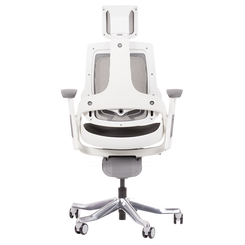 Ергономичен стол AMBRA, До 130 кг, Дишаща мрежа, Негорима дамаска, Заключваща в различни позиции облегалка, Плавно регулиране, Черен