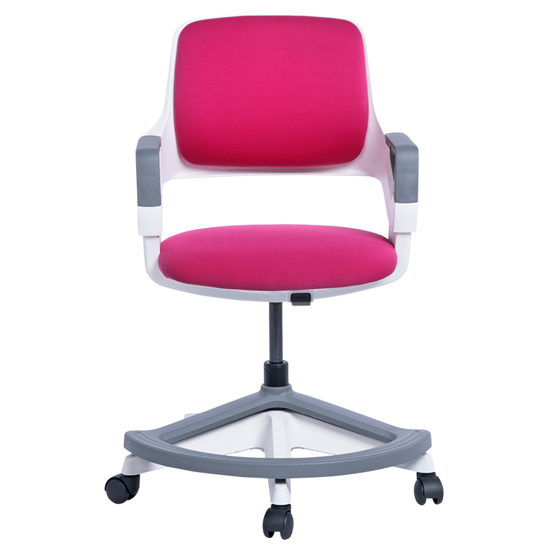 Детски стол Carmen CLEVER, До 100 кг, Негорима дамаска, Коригиране на дълбочина на седалката, 7 позиции, Розов