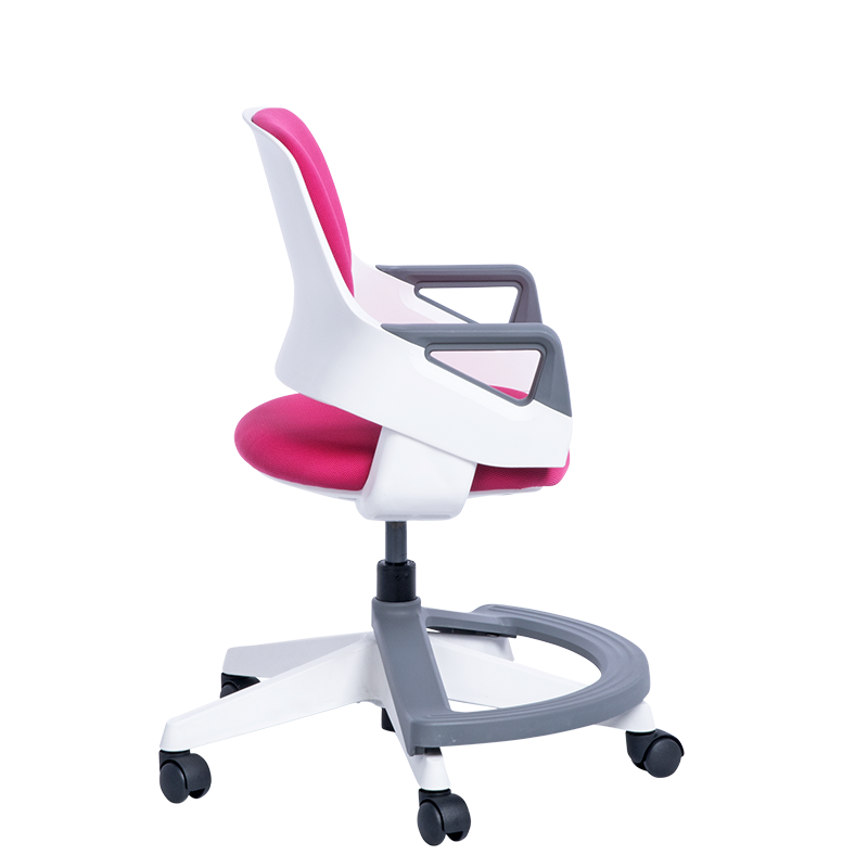 Детски стол Carmen CLEVER, До 100 кг, Негорима дамаска, Коригиране на дълбочина на седалката, 7 позиции, Розов