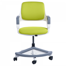 Детски стол Carmen CLEVER, До 100 кг, Негорима дамаска, Коригиране на дълбочина на седалката, 7 позиции, Горчица