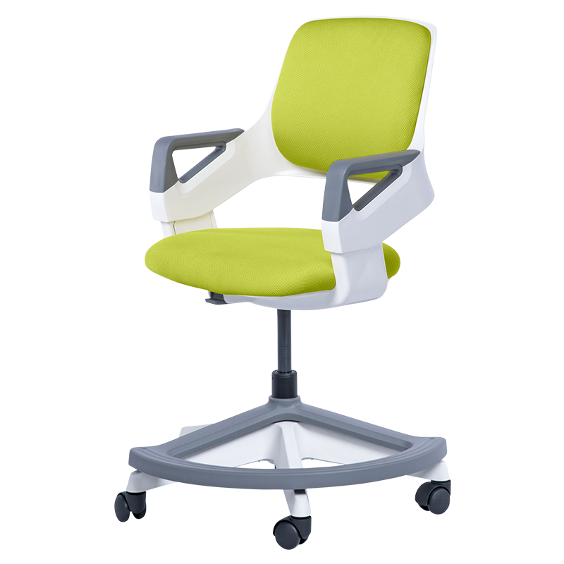 Детски стол Carmen CLEVER, До 100 кг, Негорима дамаска, Коригиране на дълбочина на седалката, 7 позиции, Горчица