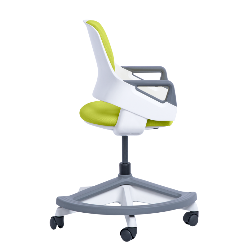 Детски стол Carmen CLEVER, До 100 кг, Негорима дамаска, Коригиране на дълбочина на седалката, 7 позиции, Горчица