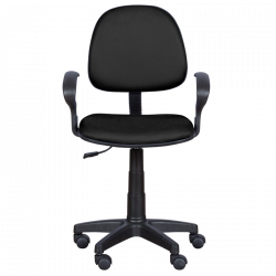 Детски стол Carmen 6012 MR, До 70 кг, Полипропиленови колелца, Газов механизъм, Черен