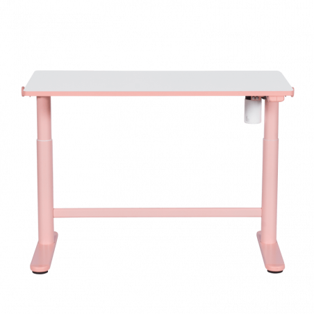 Ергономично детско бюро Carmen CR-103, Панел за управление, Сензор против сблъсък, Нивелиращи се крака, До 40 кг, Розов