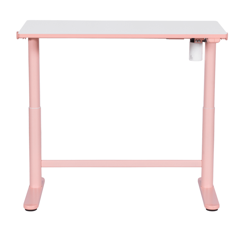 Ергономично детско бюро Carmen CR-103, Панел за управление, Сензор против сблъсък, Нивелиращи се крака, До 40 кг, Розов