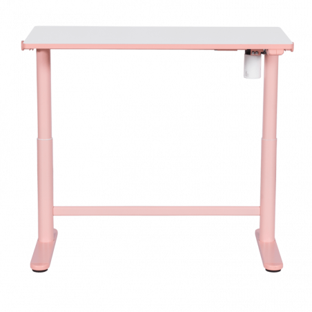 Ергономично детско бюро Carmen CR-103, Панел за управление, Сензор против сблъсък, Нивелиращи се крака, До 40 кг, Розов