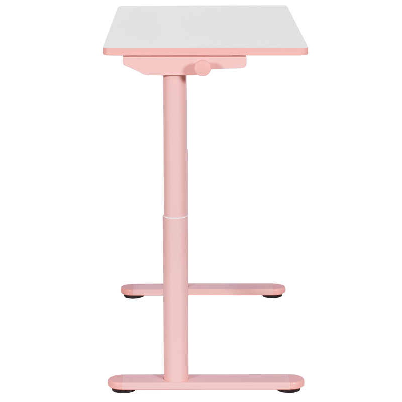 Ергономично детско бюро Carmen CR-103, Панел за управление, Сензор против сблъсък, Нивелиращи се крака, До 40 кг, Розов