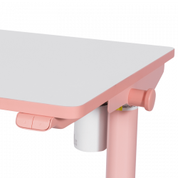 Ергономично детско бюро Carmen CR-103, Панел за управление, Сензор против сблъсък, Нивелиращи се крака, До 40 кг, Розов
