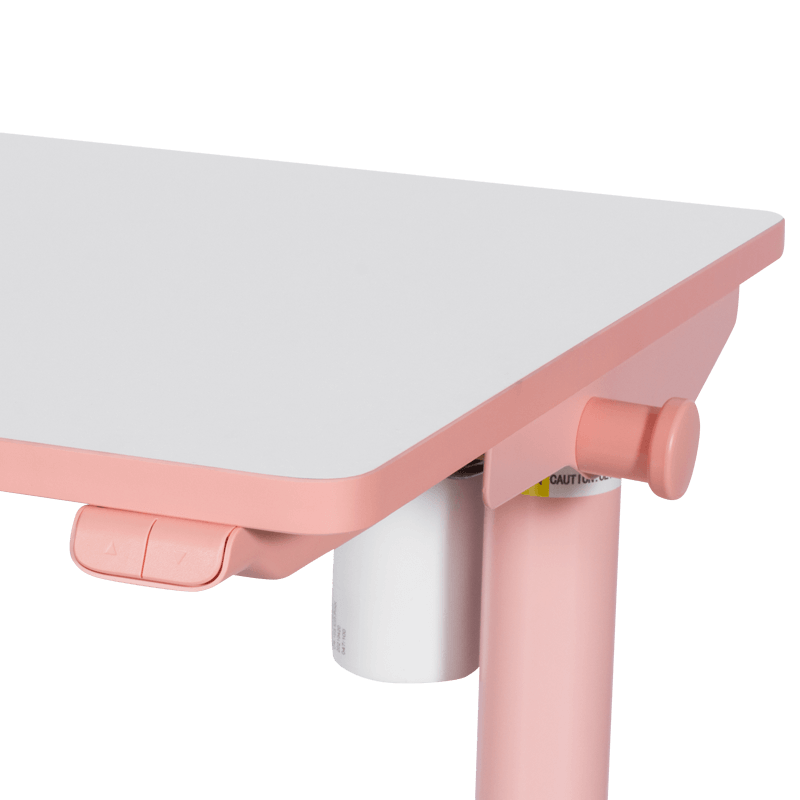 Ергономично детско бюро Carmen CR-103, Панел за управление, Сензор против сблъсък, Нивелиращи се крака, До 40 кг, Розов
