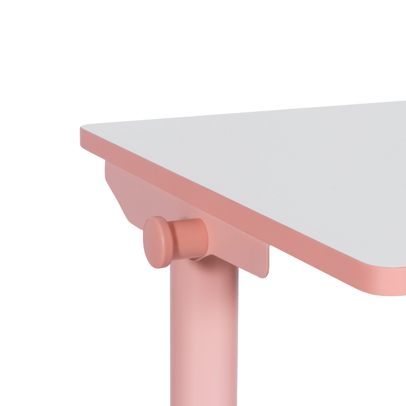 Ергономично детско бюро Carmen CR-103, Панел за управление, Сензор против сблъсък, Нивелиращи се крака, До 40 кг, Розов