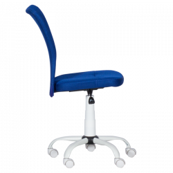 Детски стол Carmen 7121, До 70 кг, Газов амортисьор, Полипропиленови колелца, Син