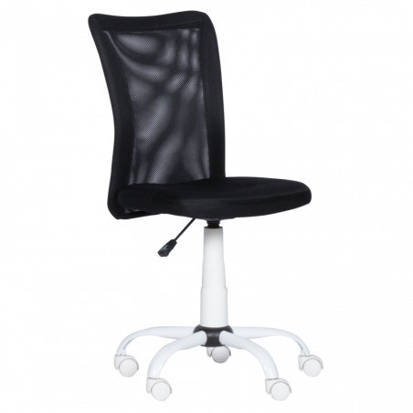 Детски стол Carmen 7121, До 70 кг, Газов амортисьор, Полипропиленови колелца, Черен