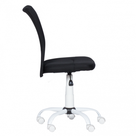 Детски стол Carmen 7121, До 70 кг, Газов амортисьор, Полипропиленови колелца, Черен