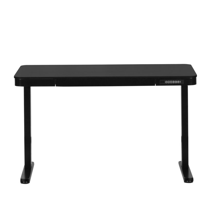 Ергономично регулируемо бюро Carmen CR-118 E, Нивелиращи се крака, Панел за управление, Дисплей, USB, Памет, Сензор против сблъсък, Черен