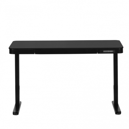 Ергономично регулируемо бюро Carmen CR-118 E, Нивелиращи се крака, Панел за управление, Дисплей, USB, Памет, Сензор против сблъсък, Черен