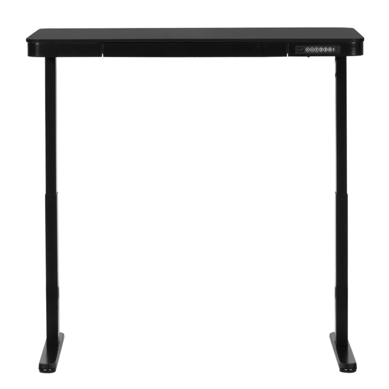 Ергономично регулируемо бюро Carmen CR-118 E, Нивелиращи се крака, Панел за управление, Дисплей, USB, Памет, Сензор против сблъсък, Черен