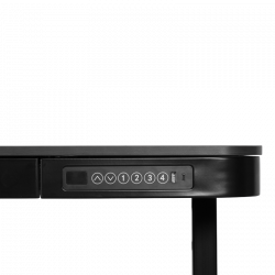 Ергономично регулируемо бюро Carmen CR-118 E, Нивелиращи се крака, Панел за управление, Дисплей, USB, Памет, Сензор против сблъсък, Черен