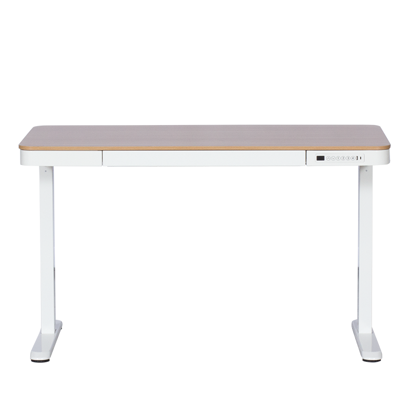 Ергономично регулируемо бюро Carmen CR-118 E, Нивелиращи се крака, Панел за управление, Дисплей, USB, Памет, Сензор против сблъсък, Бял/бук