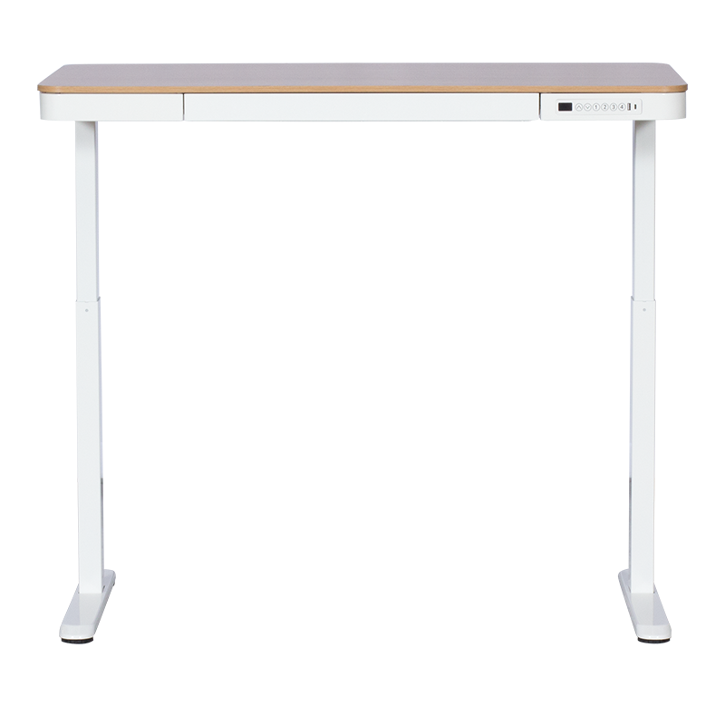 Ергономично регулируемо бюро Carmen CR-118 E, Нивелиращи се крака, Панел за управление, Дисплей, USB, Памет, Сензор против сблъсък, Бял/бук