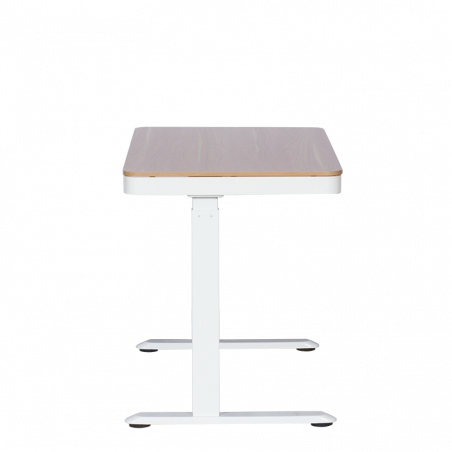 Ергономично регулируемо бюро Carmen CR-118 E, Нивелиращи се крака, Панел за управление, Дисплей, USB, Памет, Сензор против сблъсък, Бял/бук