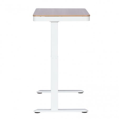 Ергономично регулируемо бюро Carmen CR-118 E, Нивелиращи се крака, Панел за управление, Дисплей, USB, Памет, Сензор против сблъсък, Бял/бук