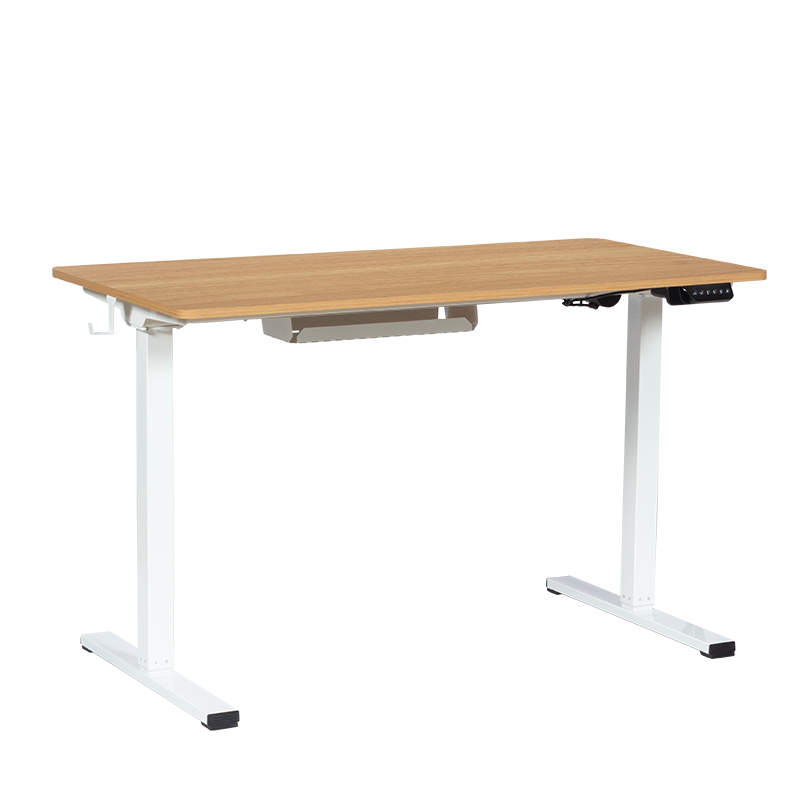 Ергономично регулируемо бюро Carmen CR- 4825, 73-121 см, Панел за управление, USB, Памет, Сензор против сблъсък, Бук/бял