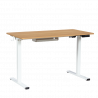 Ергономично регулируемо бюро Carmen CR- 4825, 73-121 см, Панел за управление, USB, Памет, Сензор против сблъсък, Бук/бял
