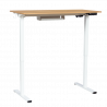 Ергономично регулируемо бюро Carmen CR- 4825, 73-121 см, Панел за управление, USB, Памет, Сензор против сблъсък, Бук/бял