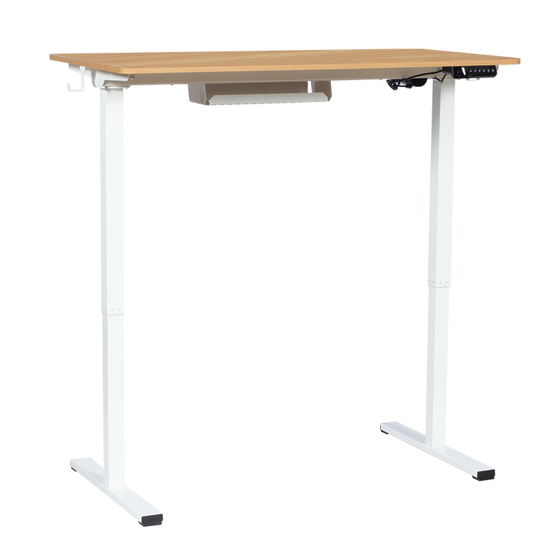 Ергономично регулируемо бюро Carmen CR- 4825, 73-121 см, Панел за управление, USB, Памет, Сензор против сблъсък, Бук/бял