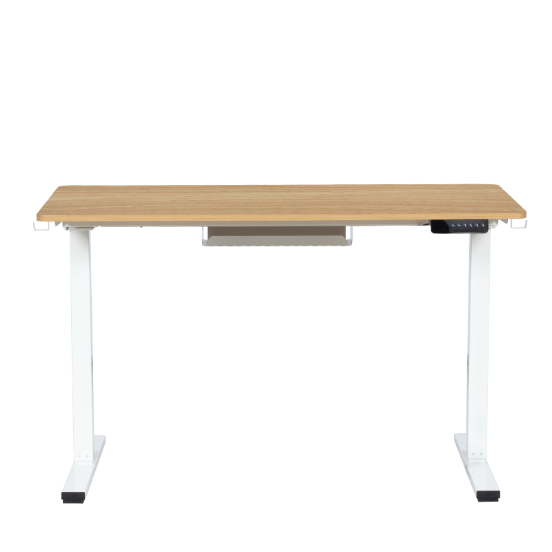 Ергономично регулируемо бюро Carmen CR- 4825, 73-121 см, Панел за управление, USB, Памет, Сензор против сблъсък, Бук/бял
