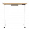 Ергономично регулируемо бюро Carmen CR- 4825, 73-121 см, Панел за управление, USB, Памет, Сензор против сблъсък, Бук/бял