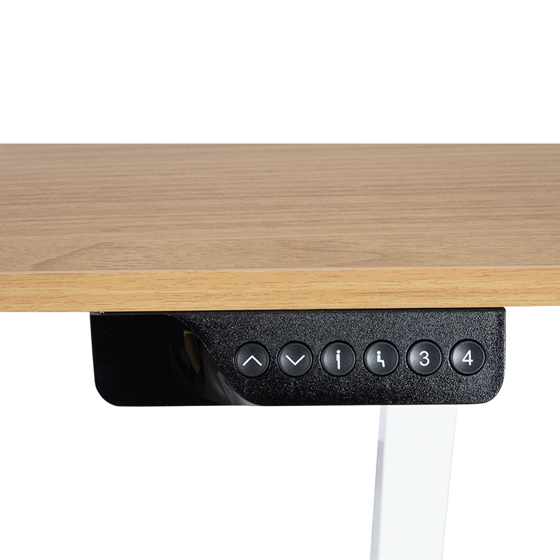 Ергономично регулируемо бюро Carmen CR- 4825, 73-121 см, Панел за управление, USB, Памет, Сензор против сблъсък, Бук/бял