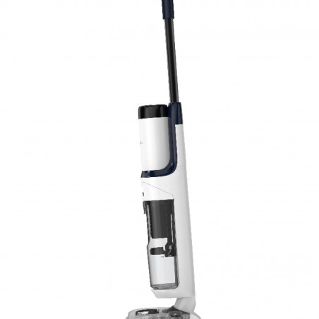 Вертикална безкабелна прахосмукачка Tineco Floor One S5 Stretch Extreme, 220W, 18000 Pa, Сухо/Мокро, 0.72 л мръсна/0.8 л чиста, Автономия 40 мин, iLoop сензор, Черен/бял