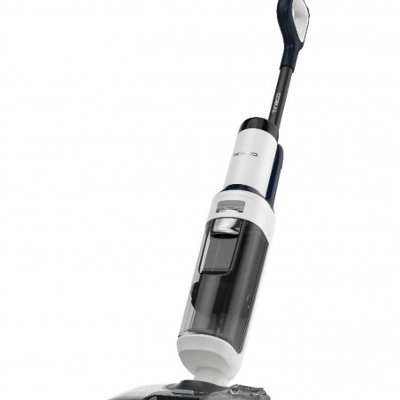 Вертикална безкабелна прахосмукачка Tineco Floor One S5 Stretch Extreme, 220W, 18000 Pa, Сухо/Мокро, 0.72 л мръсна/0.8 л чиста, Автономия 40 мин, iLoop сензор, Черен/бял