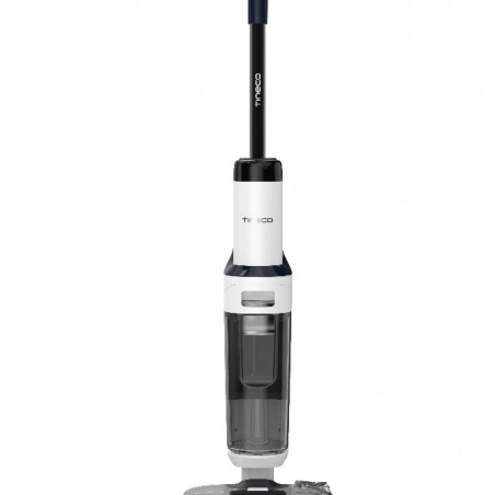Вертикална безкабелна прахосмукачка Tineco Floor One S5 Stretch Extreme, 220W, 18000 Pa, Сухо/Мокро, 0.72 л мръсна/0.8 л чиста, Автономия 40 мин, iLoop сензор, Черен/бял